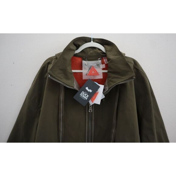 My Anorak 50838SN Women's Sz L Olive Green 2-Way Zip Hooded Trails Jacket - Picture 3 of 14